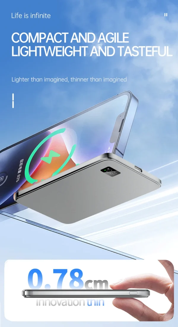 Xiaomi 10000mAh Thin Magnetic Wireless Power Bank PD25W Fast Charging Portable External Battery for Magsafe For iPhone Samsung - Image 21