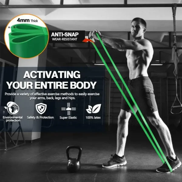 20~230lbs Heavy-Duty Resistance Band Agility Training Workout Gym Equipment Yoga Pilates Accessories Rubber Band Home Gym - Image 17