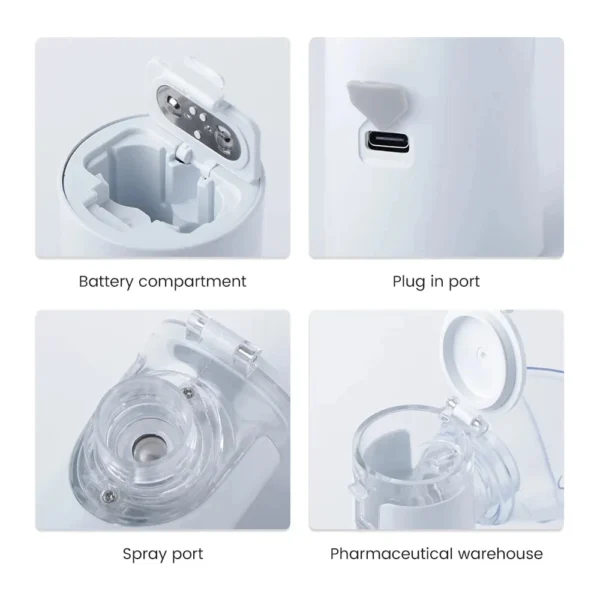 Medical Silent Mesh Nebulizer Handheld Asthma Inhaler Atomizer Children Health Care Mini Portable Nebulizer Humidifier - Image 35
