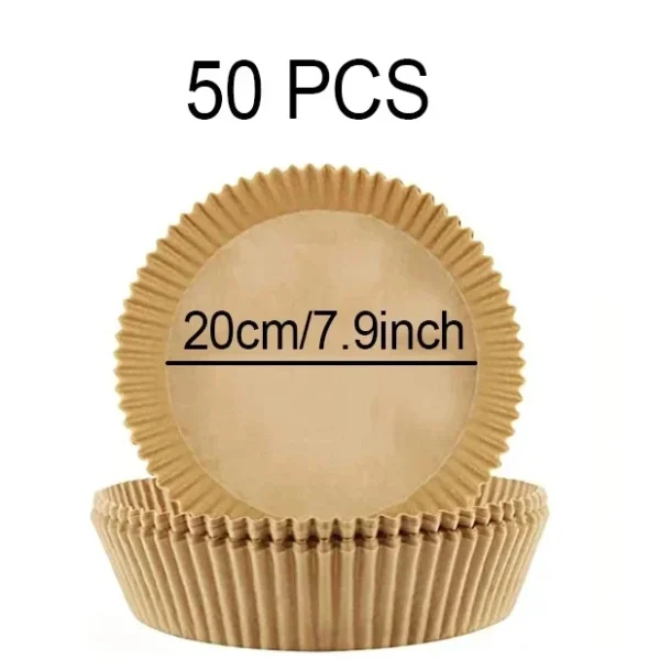 50-300Pcs Air fryer Baking Paper for Barbecue Plate Square Oven Pan Pad 23/20/16cm AirFryer Oil-Proof Disposable Paper Liner - Image 25