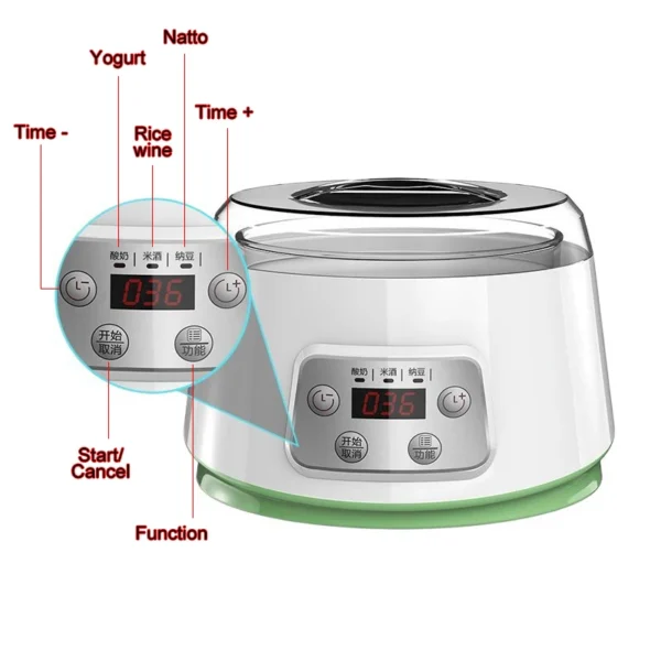 Mini Electric Yogurt Maker Automatic Leben Enzyme Fermenter - Image 6