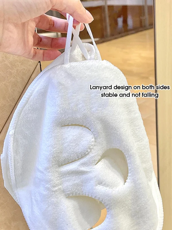 Hot compress towel hanging ear soft skin-friendly steam heating cold hot compress face towel wet compress irrigation face towel - Image 3