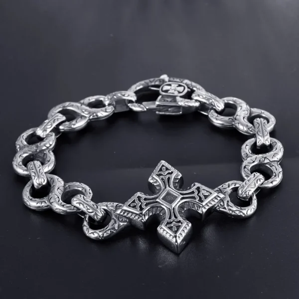 Bodybuilding Stainless Steel Men's Bracelet Chains - Image 9