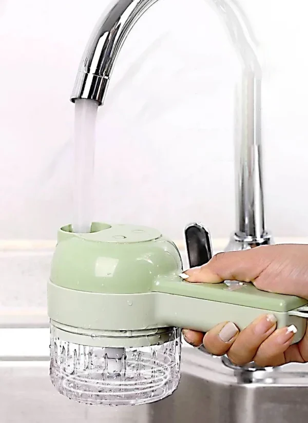 5 - in - 1 Rechargeable Wireless Electric Vegetable Cutter Set - Ideal for Pepper, Garlic & Meat! - Image 15