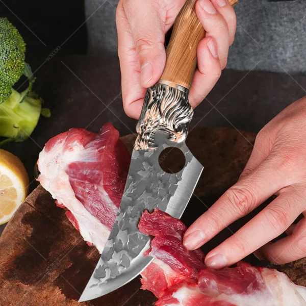 WXCOO Forged Kitchen Chef Knife Set Stainless Steel Meat Fish Fruit Vegetables Slicing Knife Butcher Boning Cleaver Knives - Image 23