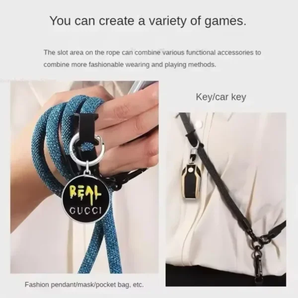 8mm Adjustable Anti-lost Mobile Phone Lanyard Crossbody Detachable Neck Cord Outdoor Sturdy And Durable Hanging Wrist Strap - Image 6
