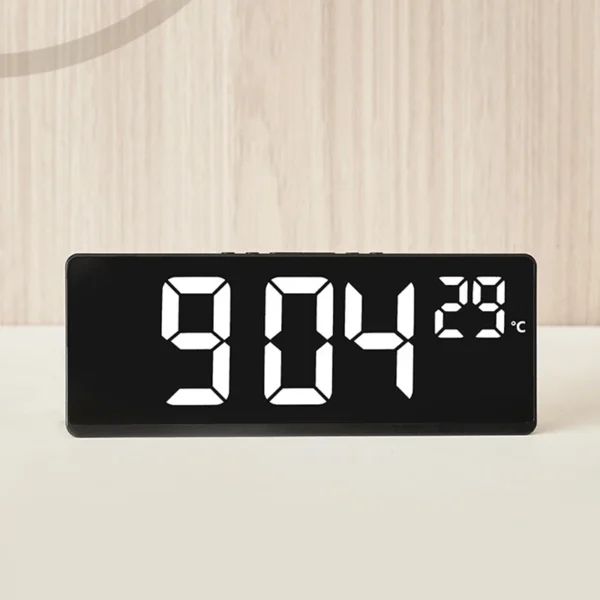 Creative Multifunction Electronic Clock Simple Large Screen Clock Multi Group Alarm Clock Student Clock - Image 6