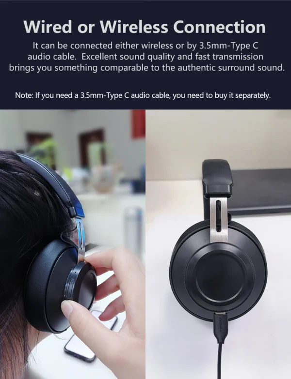 #Bluedio BT5 wireless headphone bluetooth headset wired over ear sport headset 57mm drive 15-20h playing time mic for phone call - Image 15
