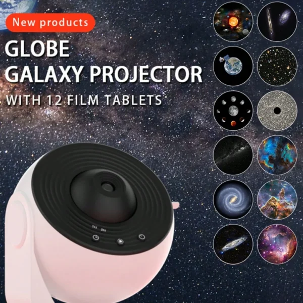 LED Night Light Galaxy Star Projector Light Colorful Galaxy Sky Projector 360° Rotation For Bedroom Decor Children Gift Party - Image 2