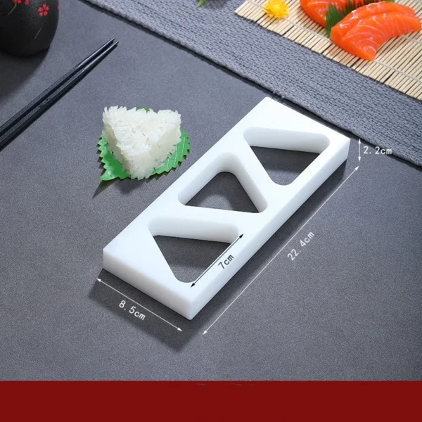 wooden white sushi mould Special flat wooden roller shutter sushi tools Bamboo rice pressing mould mat bento  sushi maker - Image 31