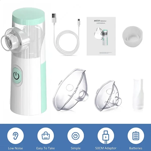 Medical Silent Mesh Nebulizer Handheld Asthma Inhaler Atomizer Children Health Care Mini Portable Nebulizer Humidifier - Image 16