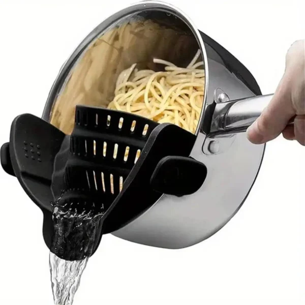 1pc, Strainer, Pot Strainer, Adjustable Clip On Strainer For Pots Pans And Bowls, Kitchen Pot Strainer - Image 9