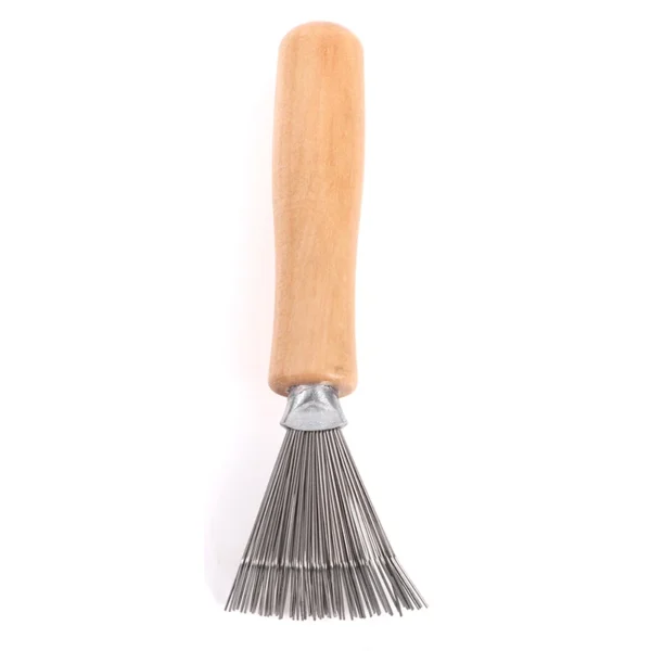 1PCS Wooden Comb Cleaner Delicate Cleaning Removable Comb Cleaner Tool Hair Brush Handle Embeded Tool - Image 11