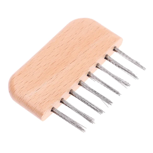 1PCS Wooden  Cleaning Removable Hair Brush Comb Cleaner Tool Handle Embeded Tool - Image 8