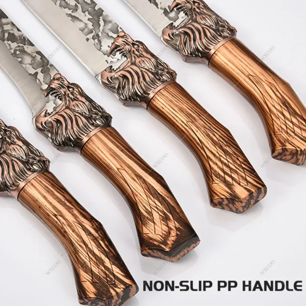 WXCOO Forged Kitchen Chef Knife Set Stainless Steel Meat Fish Fruit Vegetables Slicing Knife Butcher Boning Cleaver Knives - Image 21