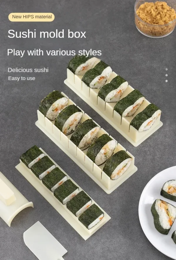 DIY Sushi Maker Rice Circular Mold Japanse Cake Lovelike Mold Multifunctionele Mould Square Making Tool Set Kitchen Accessories - Image 10