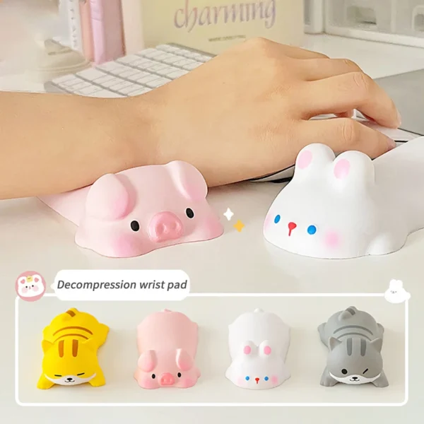 New Cute Cartoon Mouse Pad Comfort Computer Wrist Rests Toys Support Cushion Desk Keyboard Wrist Pad Hand Pillow Office Supplies
