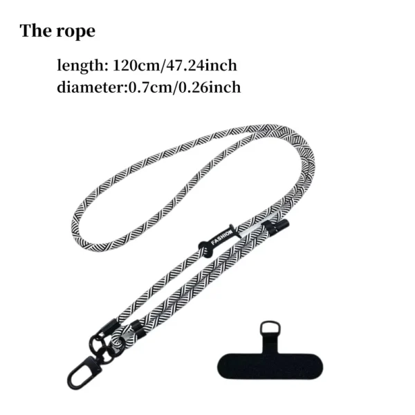 8mm Adjustable Anti-lost Mobile Phone Lanyard Crossbody Detachable Neck Cord Outdoor Sturdy And Durable Hanging Wrist Strap - Image 21