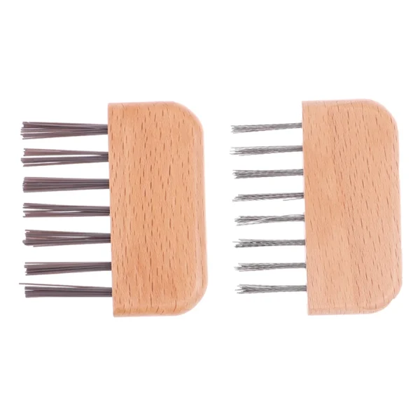 1PCS Wooden  Cleaning Removable Hair Brush Comb Cleaner Tool Handle Embeded Tool - Image 18