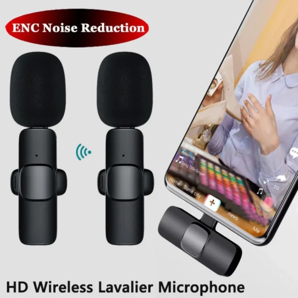 Xiaomi Mijia Wireless Lavalier Microphone with Charging Box Audio Video Noise Cancel Record Plug-and-Play Mic for IOS Android - Image 24