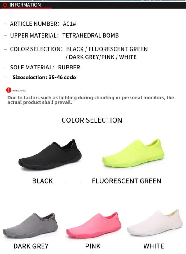 Anti-Slip Beach Shoes Diving Shoes Wading Shoes Swimming Shoes Long-Distance Running Shoes Climbing Shoes Outdoor Hiking Shoes - Image 13
