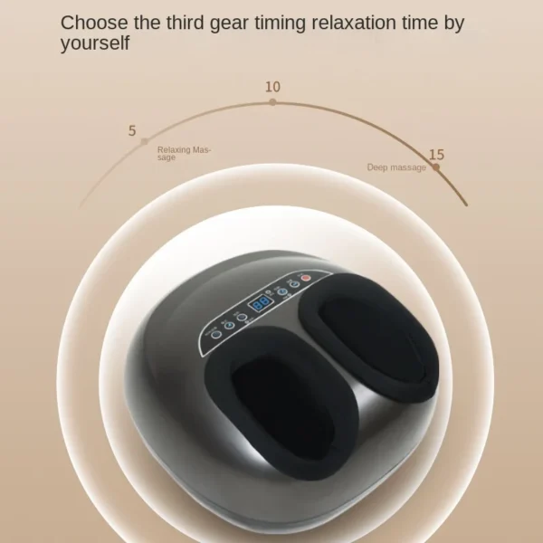 Foot Massager Heating Therapy Hot Compression Shiatsu Knead Roller Muscle Relaxation Pain Relief Electric Foot Massage Machine - Image 4