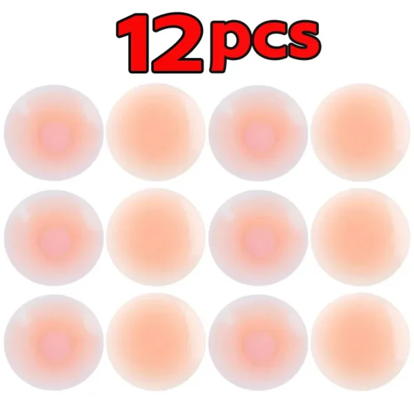 Silicone Nipple Cover for Women Bra Sticker Breast Petal Strapless Bra Invisible Boob Pads Chest Pasties Intimates - Image 11