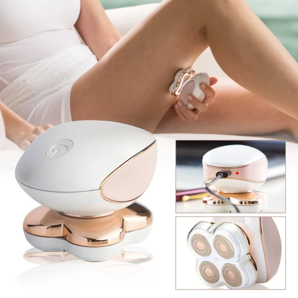 2024 Portable Electric Hair Remover Four-head Shaver Women's Electric Charging Hair Remover - Image 2