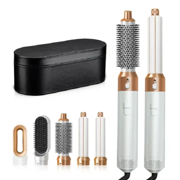 Hair Dryer 5-In-1 Electric Hair Comb Negative Ion Straight Curler Brush Blow Dryer Air Comb Removable Brush Kit Tool - Image 18