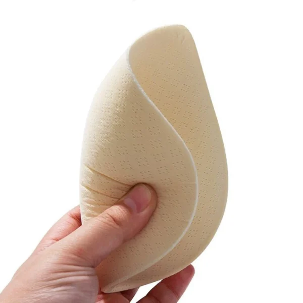 1Pair Thick Latex Bra Pads Push Up Breast Enhancer Removeable Bra Padding  Bikini Padding - Image 2
