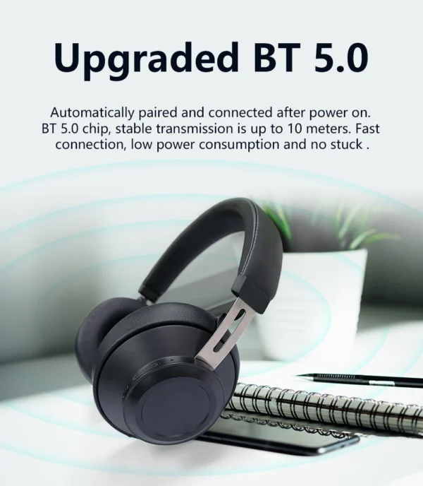 #Bluedio BT5 wireless headphone bluetooth headset wired over ear sport headset 57mm drive 15-20h playing time mic for phone call - Image 10