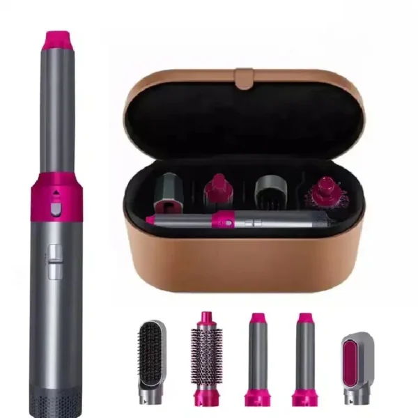 Hair Dryer 5-In-1 Electric Hair Comb Negative Ion Straight Curler Brush Blow Dryer Air Comb Removable Brush Kit Tool - Image 17