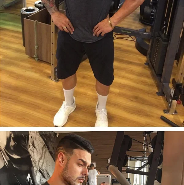 Men's Fashion Print Sports Casual Short Sleeve T-shirt Man Gym Running Training Elastic Bodybuilding Tops Workout Tights - Image 9