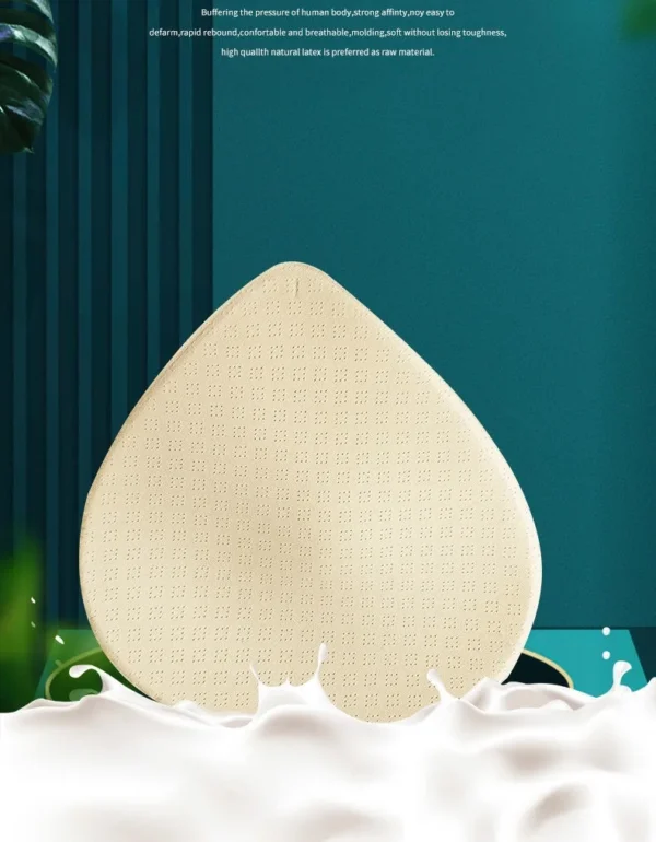 1Pair Thick Latex Bra Pads Push Up Breast Enhancer Removeable Bra Padding  Bikini Padding - Image 9