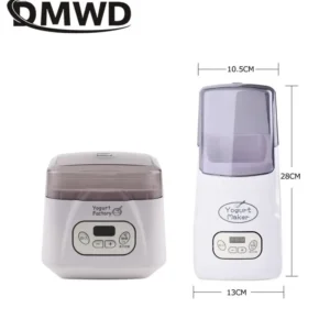 1L Automatic Yogurt Maker Temperature adjustable Multifunctional Leben Rice Wine Natto Caspian yogurt Fermenter With Timer EU US