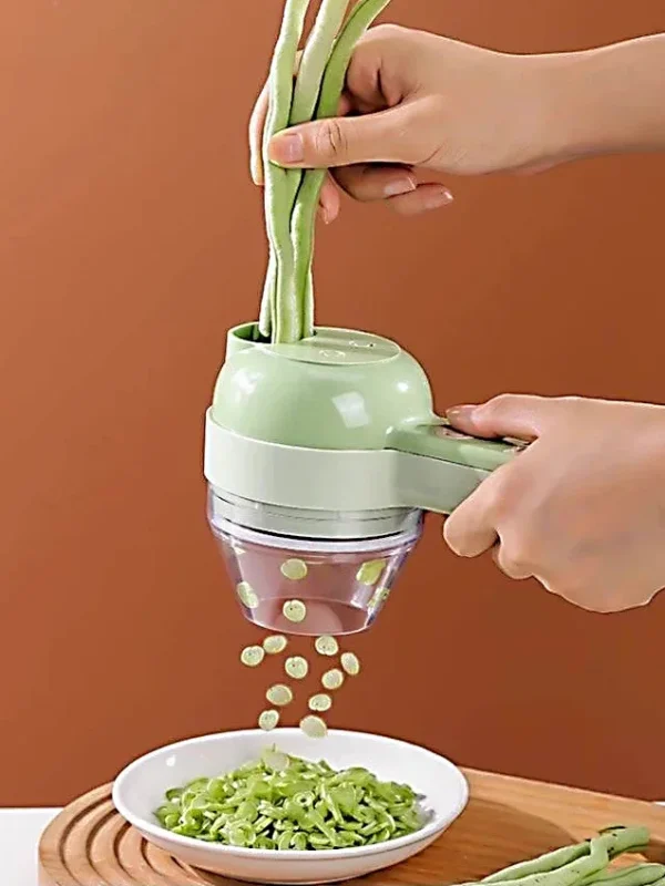 5 - in - 1 Rechargeable Wireless Electric Vegetable Cutter Set - Ideal for Pepper, Garlic & Meat! - Image 9