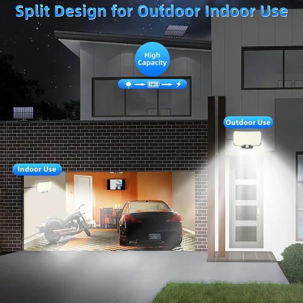 Solar Lights 234LED Solar Security Lights Outdoor Garden Motion Sensor 3 Modes Waterproof Split Solar Flood Wall Lights Garage - Image 6