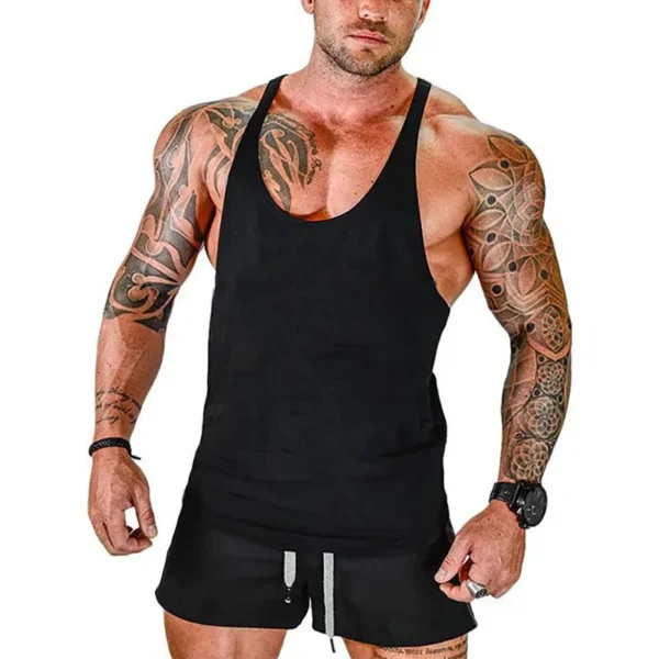 Gyms Men's Clothes Tank TopGym Bodybuilding and Fitness Stringer Clothing Workout Brand Singlets Shirt Muscle - Image 22