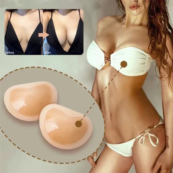 Chest Pad Bikini Set Push Up Padded Bikinis Swimsuit Women Swimwear Thicker Breathable Sponge Bra Pads Nipple Cover - Image 4