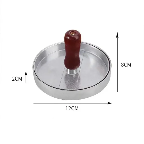 Burger Press Non-Stick Hamburger Patty Maker with Wax Paper Aluminum Burger Maker for Kitchen BBQ Grill - Image 6