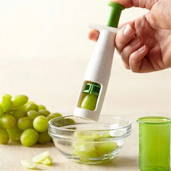 Multi-functional Creative Grape Cutter, Cherry Peach, Tomato, Small Fruit Corer, Slicer, Kitchen Tools, 1Pc