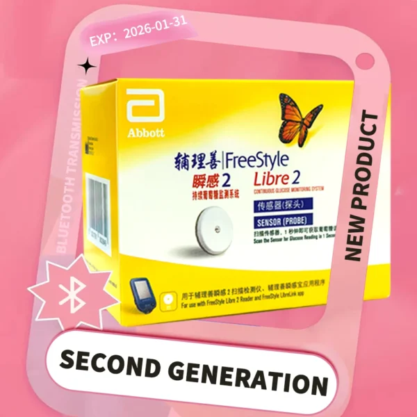 Abbott 2 Dynamic Blood Glucose Meter Without Finger Prick Blood Glucose Sensor Second-Generation CGM Freestyle Libre2 - Image 2
