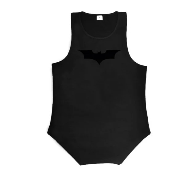Black Bat Print Gym Fitness Running Sportswear Mens Training Bodybuilding Tank Tops Cotton Breathable Sleeveless Loose Shirts - Image 7