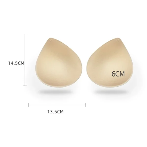 1Pair Thick Latex Bra Pads Push Up Breast Enhancer Removeable Bra Padding  Bikini Padding - Image 16