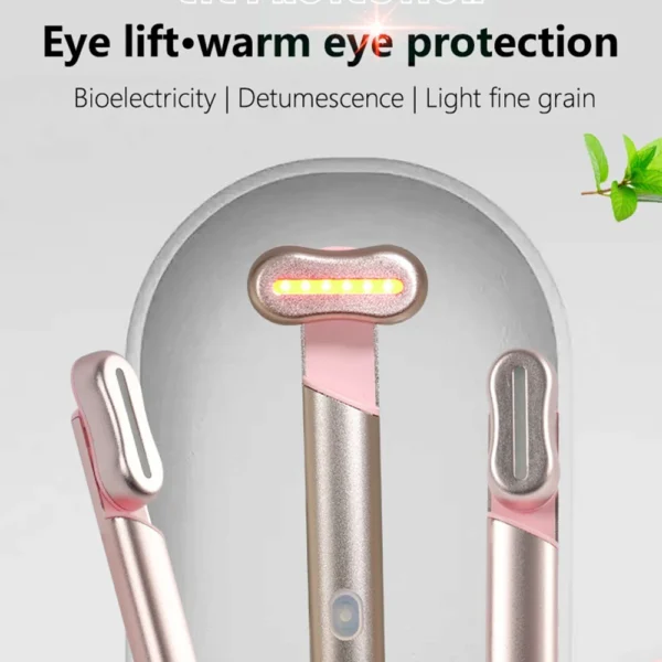 Beauty Eye Massager Device Anti Dark Circle Rechargeable EMS Vibrator Face Lifting Device Skin Care Skin Care 3-in-1 Function - Image 5