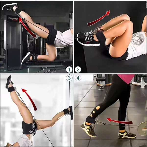 Fitness Gantry Ankle Buckle Training Leg and Hip Training Device Double D Tension Foot Ring Legging Strap Ankle Accessories - Image 17