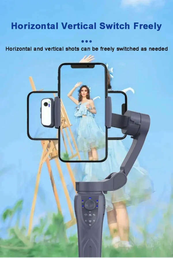 QAML The Newest F12 APP function 3-Axis Handheld Gimbal Optional AI Face Smart Tracking Smartphone Stabilizer with fill light - Image 27