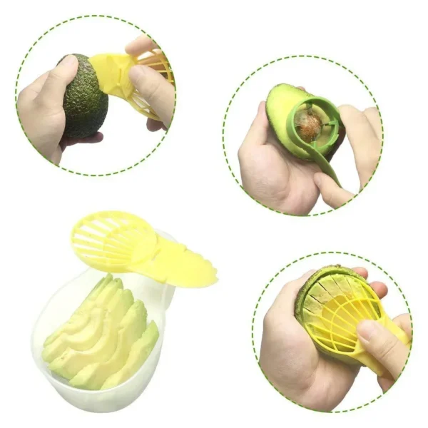 Avocado Slicer  3 In 1 Shea Corer Butter Fruit Peeler Cutter Pulp Separator Plastic Knife Kitchen Vegetable Tools - Image 22