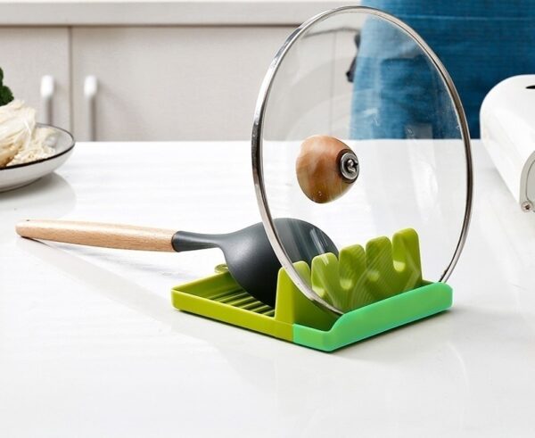 Kitchen Spoon Holders Fork Spatula Rack Shelf Organizer Plastic Chopsticks Holder Non-slip Spoons Pad - Image 17