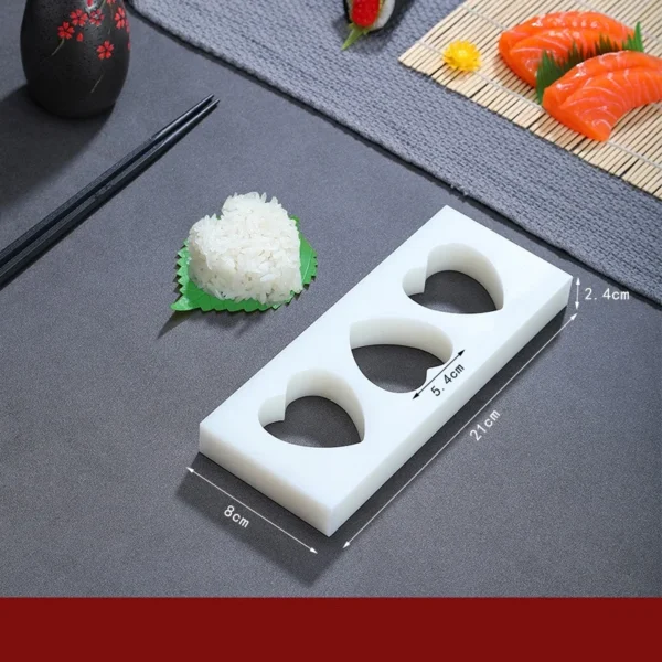 wooden white sushi mould Special flat wooden roller shutter sushi tools Bamboo rice pressing mould mat bento  sushi maker - Image 11